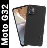 VAKIBO Dotted Black Coloured Made with Silicon Rubber TPU Back Cover Case Suitable for Moto G32