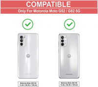VAKIBO Best Selling Black and Transparent Back Cover Case Made With Soft TPU and Acrylic With 4 Corner and Camera Protection Suitable for Moto G52