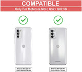 VAKIBO Best Selling Black and Transparent Back Cover Case Made With Soft TPU and Acrylic With 4 Corner and Camera Protection Suitable for Moto G82
