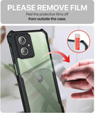 VAKIBO Super Premium Black Border Transparent Case With Corner Protection & Camera Protection Suitable for Moto G54