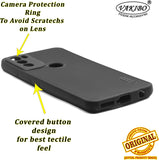 VAKIBO Dotted Black Coloured Made with Silicon Rubber TPU Back Cover Case Suitable for Moto G71