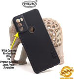 VAKIBO Dotted Black Coloured Made with Silicon Rubber TPU Back Cover Case Suitable for Moto G71