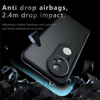 VAKIBO Best Selling Black and Transparent Coloured Made With Soft TPU and Acrylic Back Cover Case With 4 Corner and Camera Protection Suitable for Vivo T4 Ultra