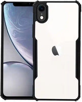 VAKIBO Best Selling Black and Transparent Back Cover Case Made With Soft TPU and Acrylic With 4 Corner and Camera Protection Suitable for Apple iPhone XR