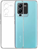 VAKIBO Premium Clear 2MM Thick Transparent Soft TPU Rubber Back Cover Case With Camera Protection Suitable for Vivo V25 Pro