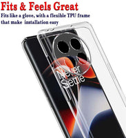 VAKIBO Premium Clear 2MM Thick Transparent Soft TPU Rubber Back Cover Case With Camera Protection Suitable for OnePlus 11R