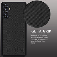VAKIBO Dotted Black Coloured Made with Silicon Rubber TPU Back Cover Case Suitable for Samsung Galaxy A14 4G