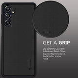 VAKIBO Dotted Black Coloured Made with Silicon Rubber TPU Back Cover Case Suitable for Samsung Galaxy A14 4G