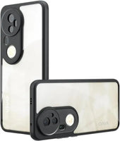VAKIBO Best Selling Black and Transparent Coloured Made With Soft TPU and Acrylic Back Cover Case With 4 Corner and Camera Protection Suitable for Vivo T4 Ultra
