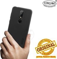 VAKIBO Niukin Dotted Design Black Coloured Soft TPU Rubber Back Cover Case With Camera Protection Ring Suitable for Nokia 6.1 Plus
