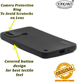 VAKIBO Niukin Dotted Design Black Coloured Soft TPU Rubber Back Cover Case With Camera Protection Ring Suitable for Nokia G11 Plus