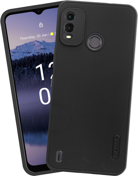 VAKIBO Niukin Dotted Design Black Coloured Soft TPU Rubber Back Cover Case With Camera Protection Ring Suitable for Nokia G11 Plus