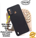 VAKIBO Niukin Dotted Design Black Coloured Soft TPU Rubber Back Cover Case With Camera Protection Ring Suitable for Nokia G11 Plus