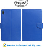 VAKIBO Mercury Premium Blue Coloured made With Canvas and TPU Flip Cover Case Suitable for Nokia Tab T20