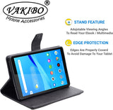 VAKIBO Mercury Premium Blue Coloured made With Canvas and TPU Flip Cover Case Suitable for Nokia Tab T20