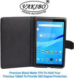 VAKIBO Mercury Premium Blue Coloured made With Canvas and TPU Flip Cover Case Suitable for Nokia Tab T20