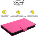 VAKIBO Mercury Premium Pink Coloured made With Canvas and TPU Flip Cover Case Suitable for Nokia Tab T20