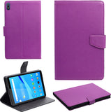 VAKIBO Mercury Premium Purple Coloured made With Canvas and TPU Flip Cover Case Suitable for Nokia Tab T20