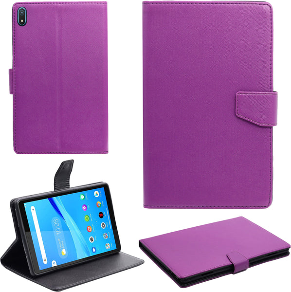 VAKIBO Mercury Premium Purple Coloured made With Canvas and TPU Flip Cover Case Suitable for Nokia Tab T20