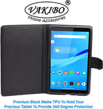 VAKIBO Mercury Premium Purple Coloured made With Canvas and TPU Flip Cover Case Suitable for Nokia Tab T20