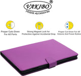 VAKIBO Mercury Premium Purple Coloured made With Canvas and TPU Flip Cover Case Suitable for Nokia Tab T20