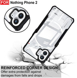 VAKIBO Super Premium Black Border Transparent Case With Corner Protection & Camera Protection Suitable for Nothing Phone 2