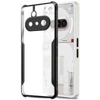 VAKIBO Best Selling Black and Transparent Back Cover Case Made With Soft TPU and Acrylic With 4 Corner and Camera Protection Suitable for Nothing Phone 3A