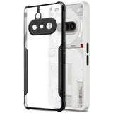 VAKIBO Best Selling Black and Transparent Back Cover Case Made With Soft TPU and Acrylic With 4 Corner and Camera Protection Suitable for Nothing Phone 3A