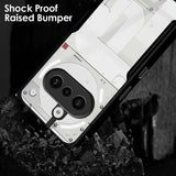 VAKIBO Best Selling Black and Transparent Back Cover Case Made With Soft TPU and Acrylic With 4 Corner and Camera Protection Suitable for Nothing Phone 3A