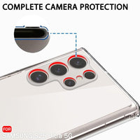 VAKIBO Premium Clear 1.5MM Thick Transparent Soft TPU Rubber Back Cover Case With Camera Protection Suitable for Samsung Galaxy S25 Ultra