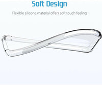 VAKIBO Super Premium Soft TPU Transparent Case With Dustplug,Side Grip,Corner Protection,lanyard Cuts,Camera Protection Suitable for Samsung A50