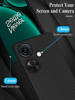 VAKIBO Dotted Black Coloured Made with Silicon Rubber TPU Back Cover Case Suitable for OnePlus Nord CE3 Lite