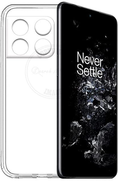 VAKIBO Premium Clear 2MM Thick Transparent Soft TPU Rubber Back Cover Case With Camera Protection Suitable for OnePlus 10T