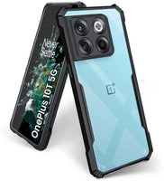 VAKIBO Super Premium Black Border Transparent Case With Corner Protection & Camera Protection Suitable for OnePlus 10T