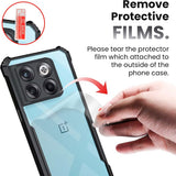 VAKIBO Super Premium Black Border Transparent Case With Corner Protection & Camera Protection Suitable for OnePlus 10T