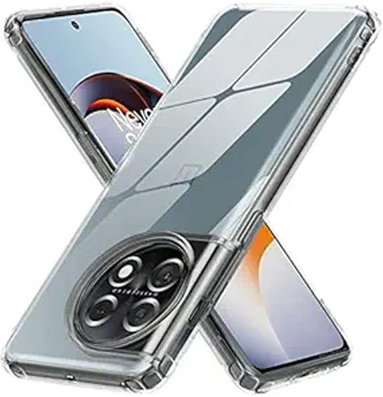 VAKIBO Super Premium Soft TPU Transparent Case With Dustplug,Side Grip,Corner Protection,lanyard Cuts,Camera Protection Suitable for OnePlus 11R