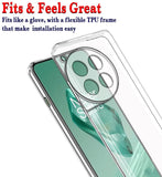 VAKIBO Premium Clear 2MM Thick Transparent Soft TPU Rubber Back Cover Case With Camera Protection Suitable for Oneplus 12