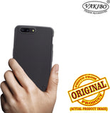 VAKIBO Niukin Dotted Design Black Coloured Soft TPU Rubber Back Cover Case With Camera Protection Ring Suitable for OnePlus 5
