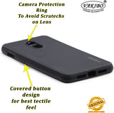 VAKIBO Dotted Black Coloured Made with Silicon Rubber TPU Back Cover Case Suitable for Oneplus 6T