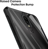 VAKIBO Super Premium Black Border Transparent Case With Corner Protection & Camera Protection Suitable for Oneplus 6T