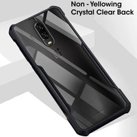 VAKIBO Super Premium Black Border Transparent Case With Corner Protection & Camera Protection Suitable for Oneplus 6T