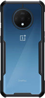 VAKIBO Super Premium Black Border Transparent Case With Corner Protection & Camera Protection Suitable for Oneplus 7T