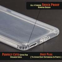 VAKIBO Super Premium Soft TPU Transparent Case With Dustplug,Side Grip,Corner Protection,lanyard Cuts,Camera Protection Suitable for Oneplus 9R
