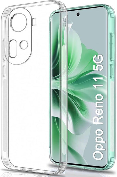 VAKIBO Premium Clear 1.5MM Thick Transparent Soft TPU Rubber Back Cover Case With Camera Protection Suitable for Oppo Reno11