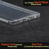 VAKIBO Super Premium Soft TPU Transparent Case With Dustplug,Side Grip,Corner Protection,lanyard Cuts,Camera Protection Suitable for Oppo A16