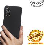 VAKIBO Dotted Black Coloured Made with Silicon Rubber TPU Back Cover Case Suitable for Oppo A17