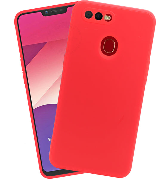 VAKIBO Red Coloured Back Cover Case Suitable for Oppo A3s