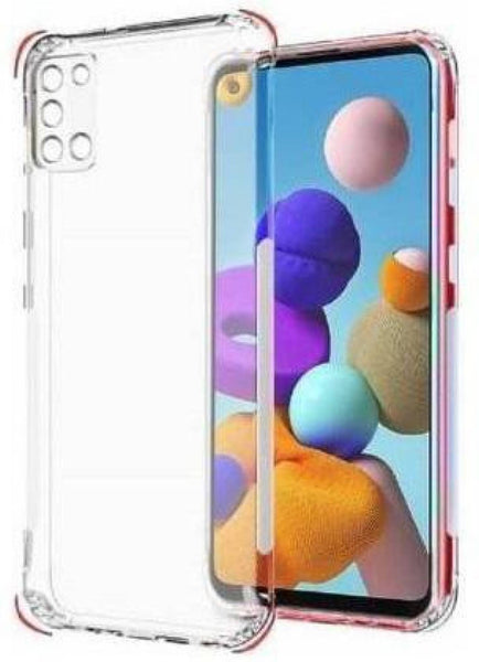VAKIBO Super Premium Soft TPU Transparent Case With Dustplug,Side Grip,Corner Protection,lanyard Cuts,Camera Protection Suitable for Oppo A52