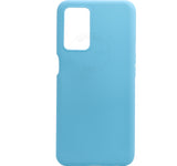 VAKIBO 1.2 MM Thick Sky Blue Coloured Soft TPU Rubber Back Cover Case With Camera Protection Ring Suitable for Oppo A53s