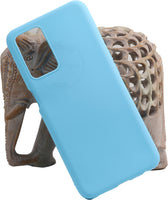 VAKIBO 1.2 MM Thick Sky Blue Coloured Soft TPU Rubber Back Cover Case With Camera Protection Ring Suitable for Oppo A53s